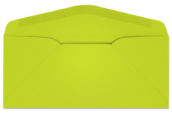 #9 lime starburst envelopes with printed logo	