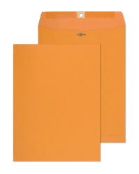 9 1/2 x 12 1/2 Heavy-Duty Brown Kraft Catalog Envelopes with Secure Metal Clasp Closure