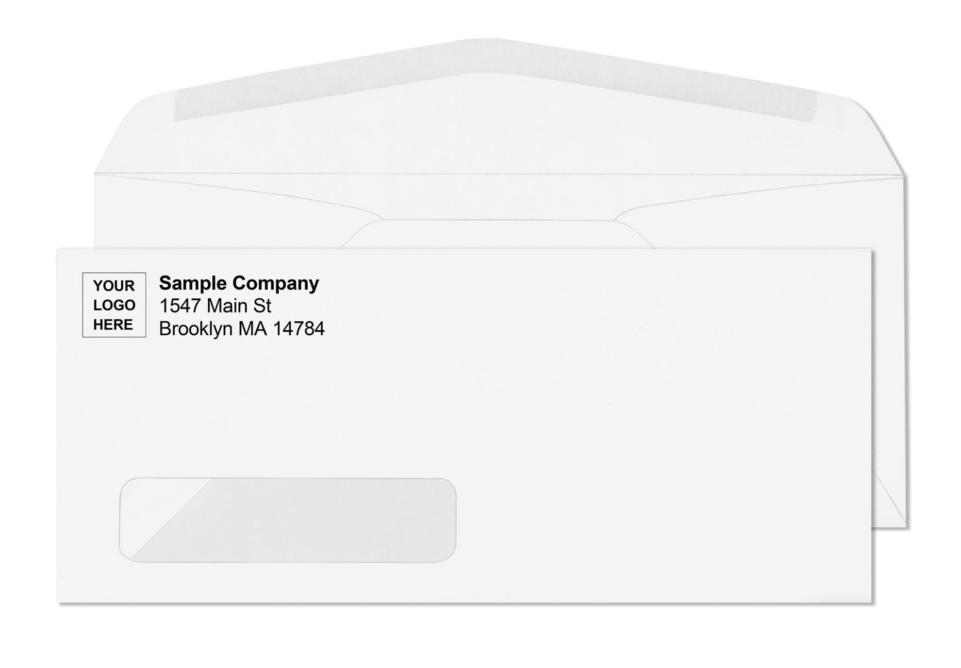 #11 window envelopes gummed flap showing the mid-size legal correspondence format sitting between the #10 and #14 window envelope