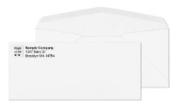11 white envelopes with printed logo business envelopes