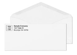 #10 White Envelopes with printed logo