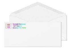 #10 envelopes white with color logo business envelopes