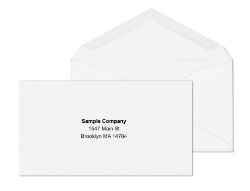 6 3/4 White Envelopes with printed logo	