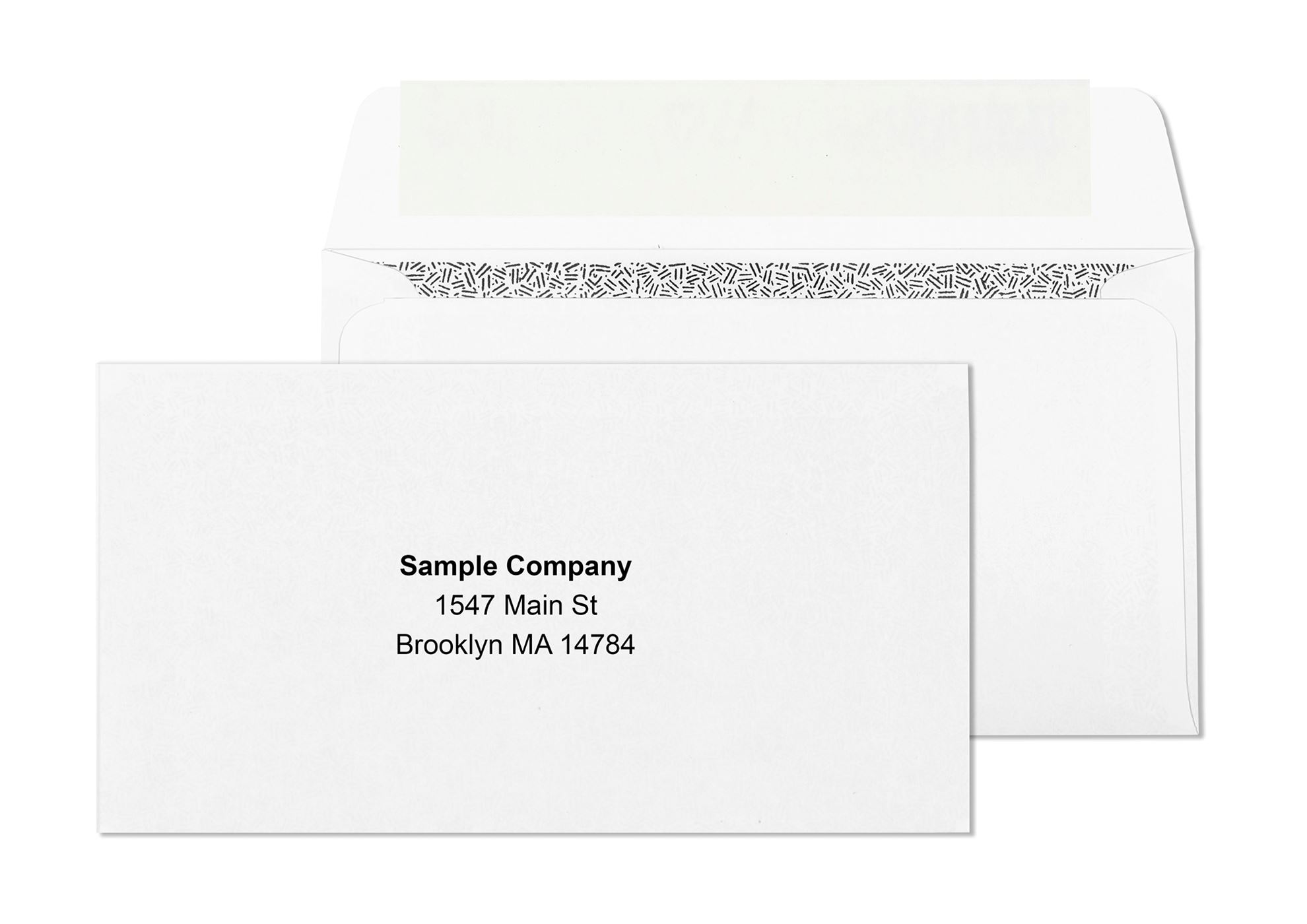 #6 3/4 security tinted peel-and-seal envelopes for moisture-free reply and return mail