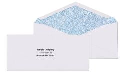 #9 white tinted envelopes with printed logo	