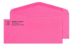 #10 pink starburst envelopes with printed logo