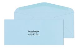 #9 blue wove envelopes with printed logo	