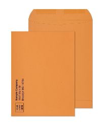 9x12 brown open end envelopes with printed logo