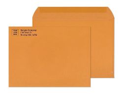 brown 9 x 12 booklet envelopes with printed logo business envelopes