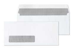 #10 window envelopes white tinted peel & seal business envelopes