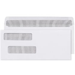 double window check envelopes peel & seal back and front business envelopes