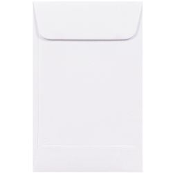 #1 white coin envelopes closed flap business envelopes