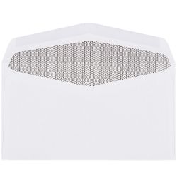 6 3/4 white tinted envelopes business envelopes