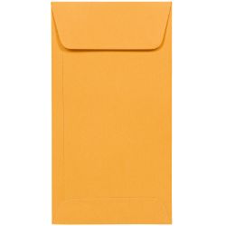 #7 coin envelopes brown peel & seal business envelopes