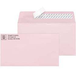#10 pink starburst envelopes with printed logo option business envelopes