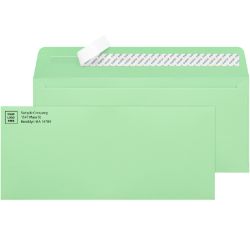 #9 Green starburst envelopes with printed logo