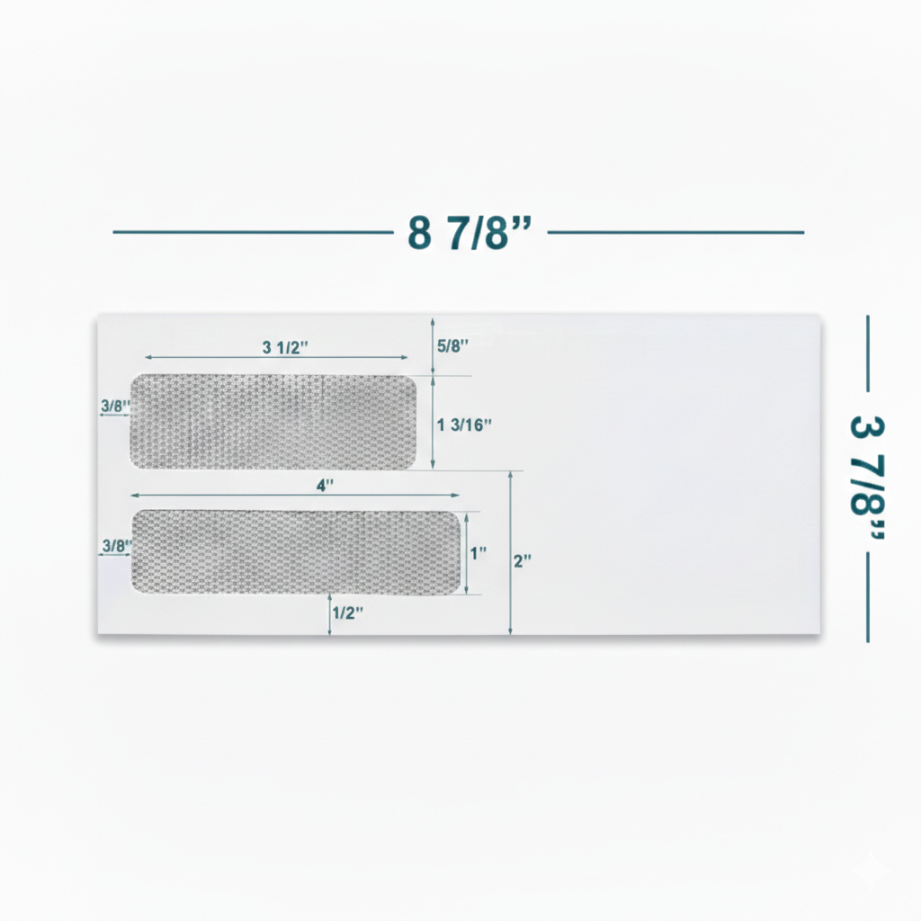 Check Envelopes Self Seal - Double Window | Business Envelopes